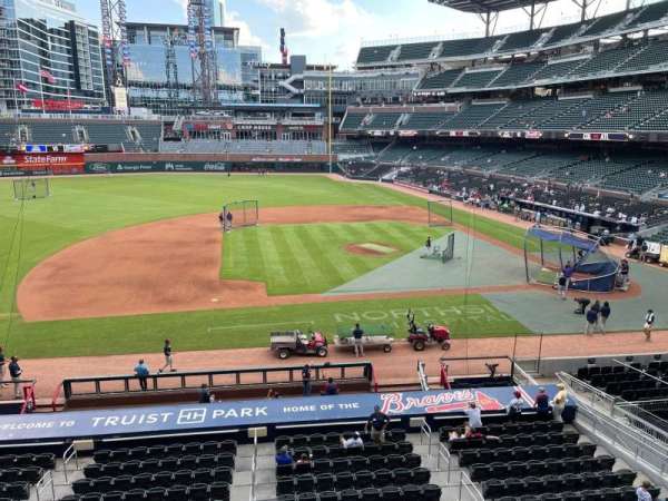 Truist Park, section: 233, row: 1, seat: 1