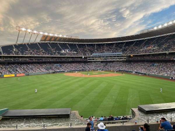 Kauffman Stadium, section: 201, row: H, seat: 9