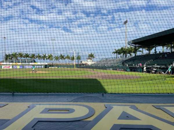 LECOM Park, section: Box 7, row: 1, seat: 4