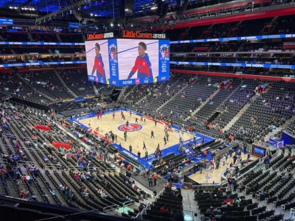 Little Caesars Arena, section: M22, row: 1, seat: 18