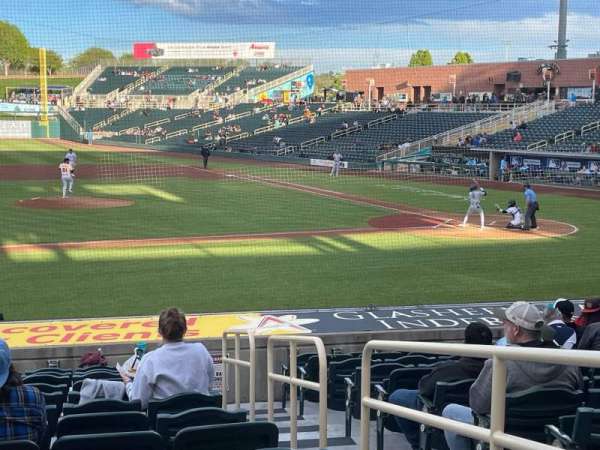 Isotopes Park, section: 111, row: R, seat: 2