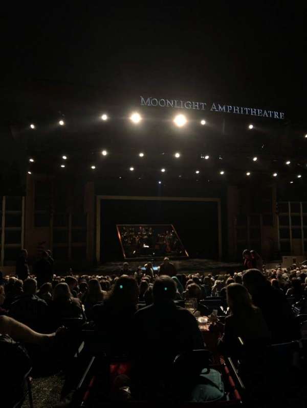 Moonlight Amphitheatre, section: Mezzanine, row: A, seat: 1