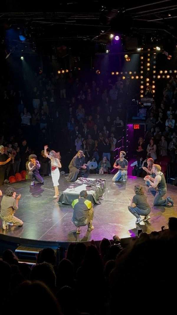 Circle in the Square Theatre, section: Orchestra 100 (Even), row: J, seat: 116