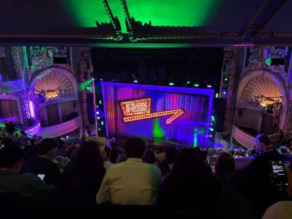 Palace Theatre, Broadway, section: Rear Mezzanine C, row: M, seat: 110