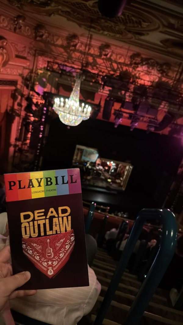 Longacre Theatre, section: Balcony L, row: F, seat: 2