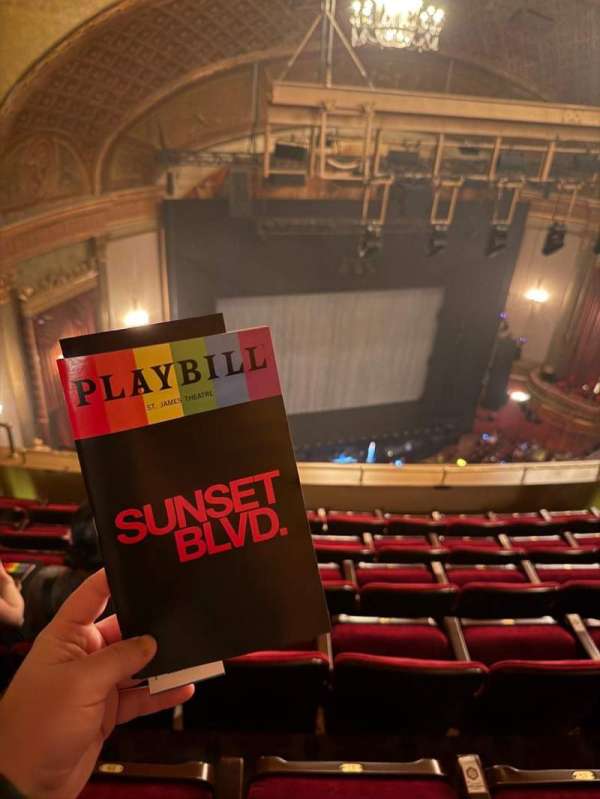 St. James Theatre, section: Balcony L, row: F, seat: 19