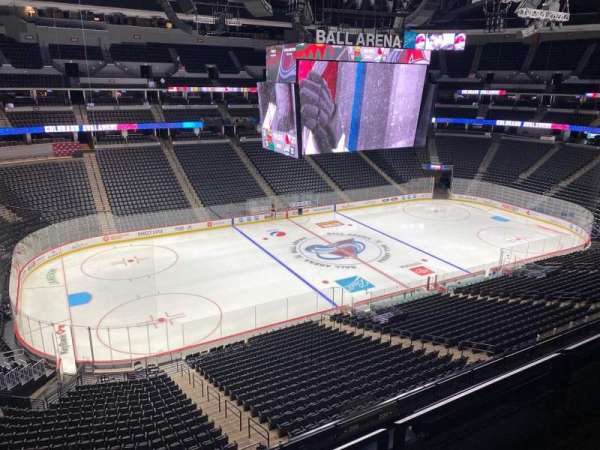Ball Arena, section: 309, row: 2, seat: 10