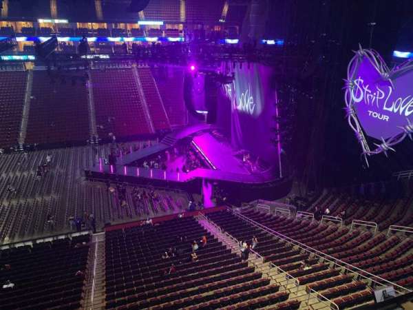 Toyota Center, section: 409, row: 1, seat: 4
