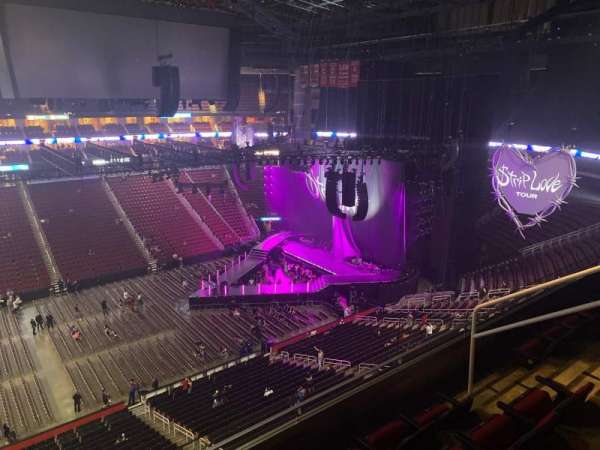 Toyota Center, section: 411, row: 4, seat: 7