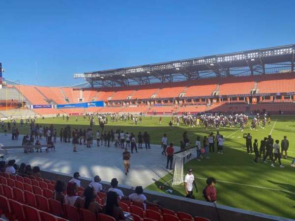 Shell Energy Stadium, section: 104, row: i, seat: 7