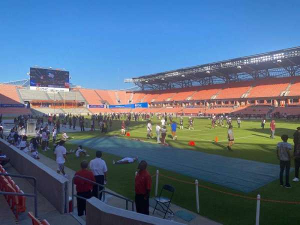 Shell Energy Stadium, section: 102, row: d, seat: 6