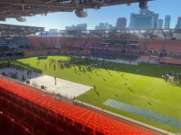 Shell Energy Stadium, section: 223, row: t, seat: 1