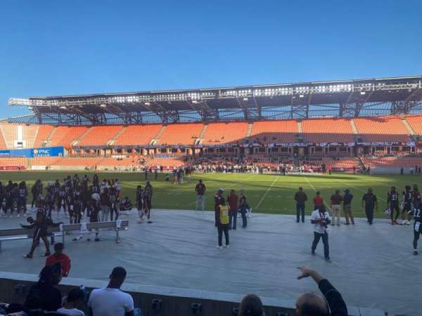 Shell Energy Stadium, section: 105, row: e, seat: 2