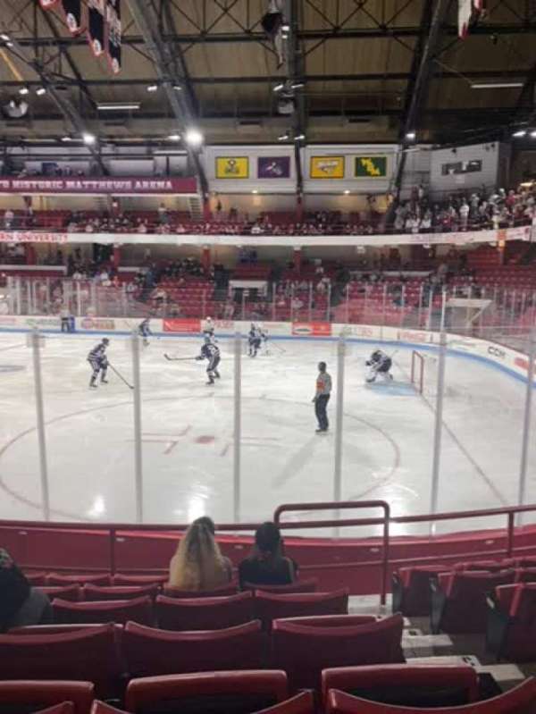 Matthews Arena, section: 20, row: g, seat: 2