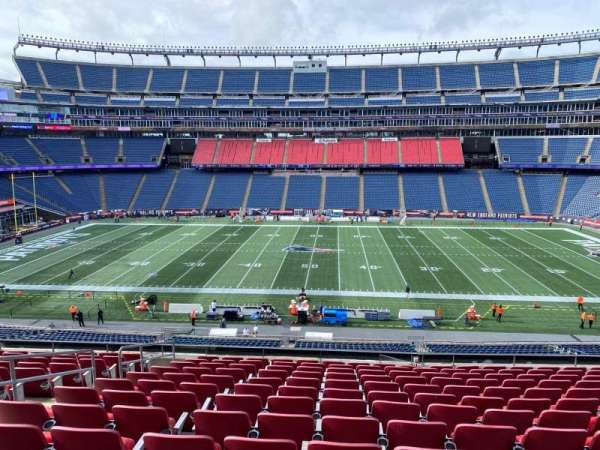 Gillette Stadium, section: cl9, row: 13, seat: 15
