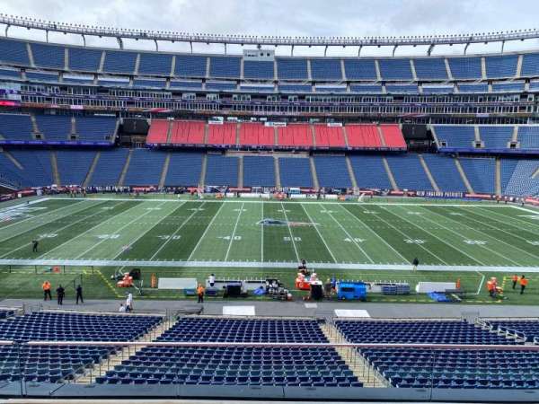 Gillette Stadium, section: cl10, row: 3, seat: 7
