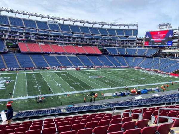 Gillette Stadium, section: cl13, row: 10, seat: 7