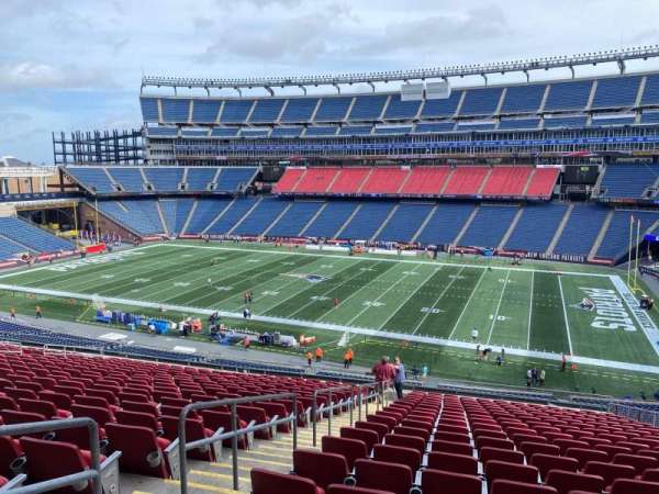 Gillette Stadium, section: cl28, row: 20, seat: 10