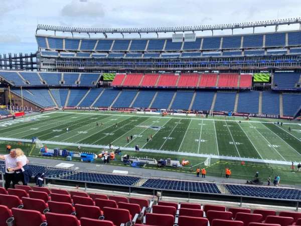 Gillette Stadium, section: cl30, row: 8, seat: 8