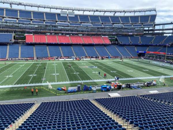 Gillette Stadium, section: cl33, row: 1, seat: 8