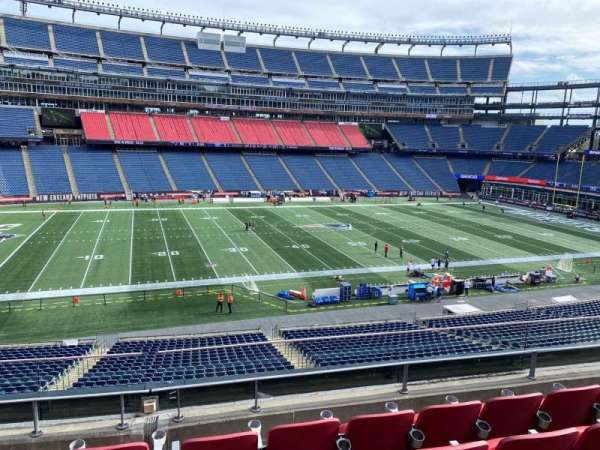 Gillette Stadium, section: cl34, row: 5, seat: 9