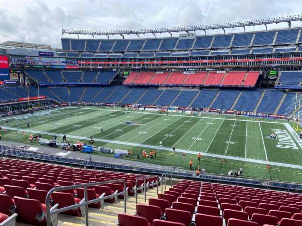 Gillette Stadium, section: cl6, row: 15, seat: 10