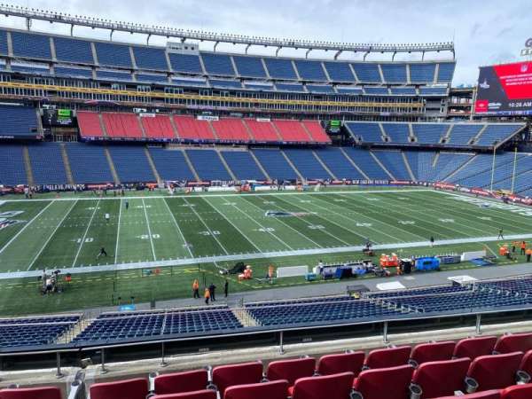 Gillette Stadium, section: cl12, row: 6, seat: 8