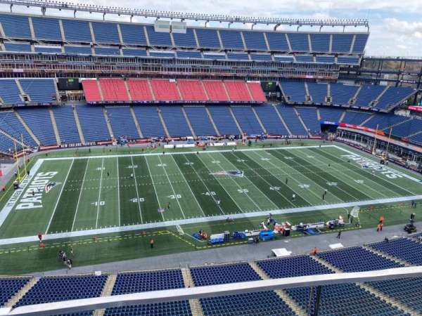 Gillette Stadium, section: 334, row: 1, seat: 7