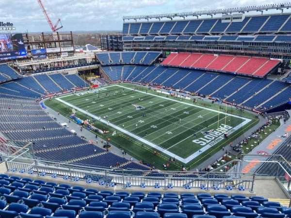 Gillette Stadium, section: 324, row: 15, seat: 6