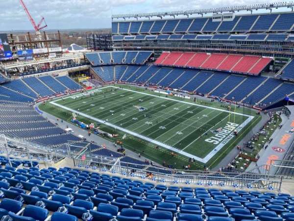 Gillette Stadium, section: 325, row: 17, seat: 8