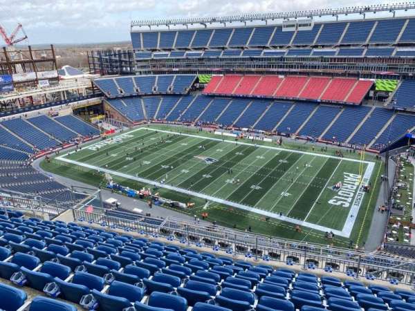 Gillette Stadium, section: 327, row: 16, seat: 8