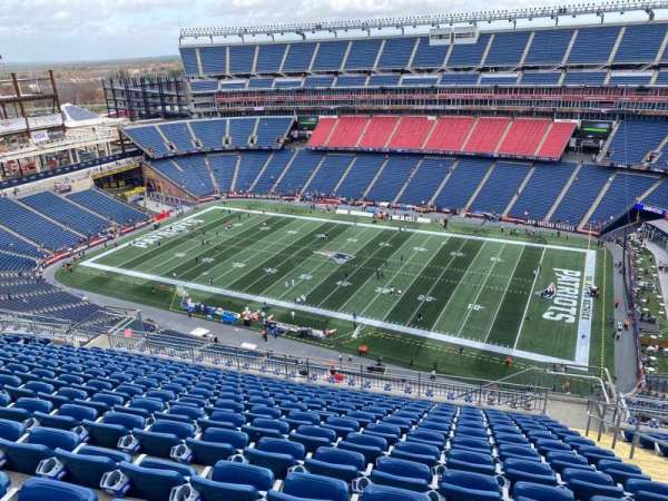 Gillette Stadium, section: 328, row: 20, seat: 4