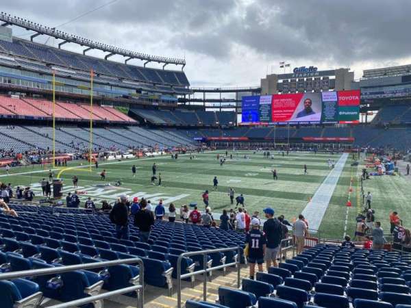 Gillette Stadium, section: 140, row: 20, seat: 16