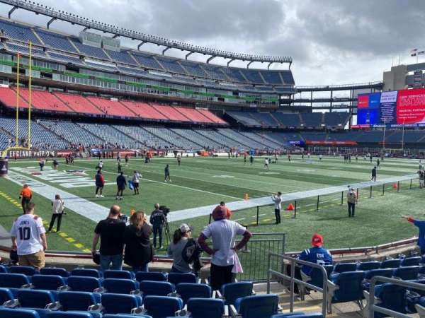 Gillette Stadium, section: 138, row: 8, seat: 4