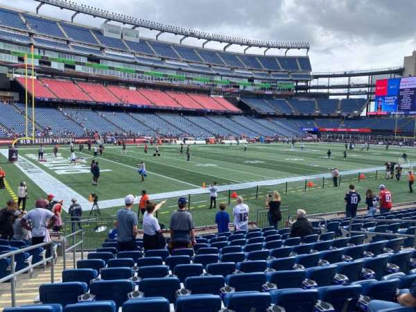 Gillette Stadium, section: 137, row: 12, seat: 12