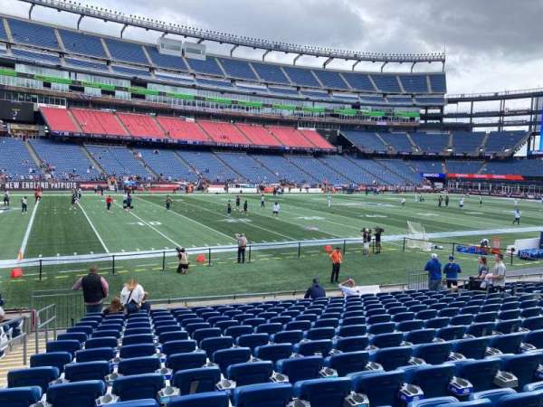 Gillette Stadium, section: 135, row: 14, seat: 19