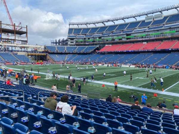 Gillette Stadium, section: 127, row: 13, seat: 5
