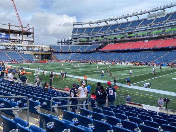 Gillette Stadium, section: 126, row: 11, seat: 9