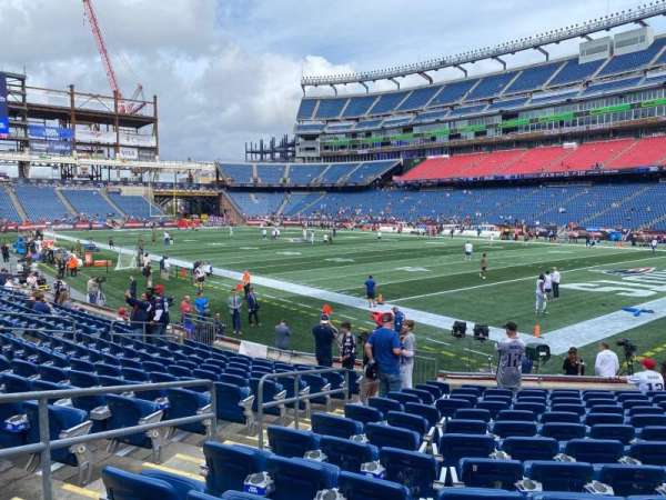 Gillette Stadium, section: 125, row: 13, seat: 9