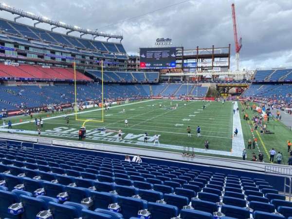 Gillette Stadium, section: 119, row: 30, seat: 3