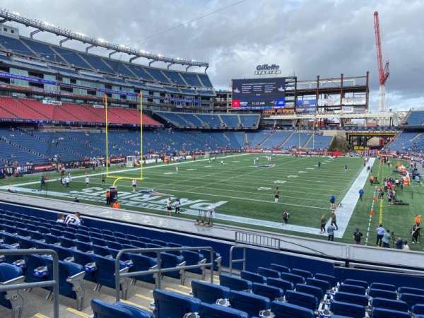 Gillette Stadium, section: 118, row: 27, seat: 20
