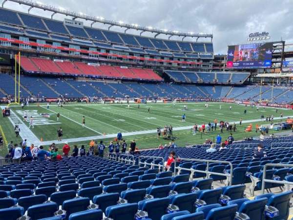 Gillette Stadium, section: 115, row: 24, seat: 7