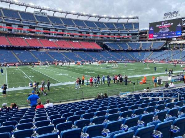 Gillette Stadium, section: 113, row: 13, seat: 13
