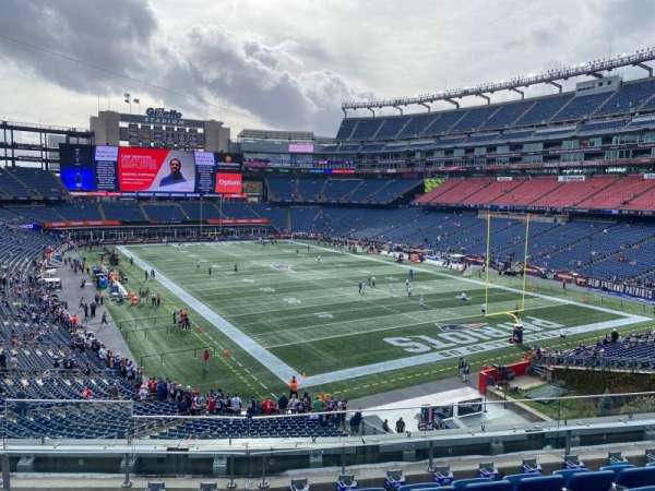 Gillette Stadium, section: 201, row: 6, seat: 15