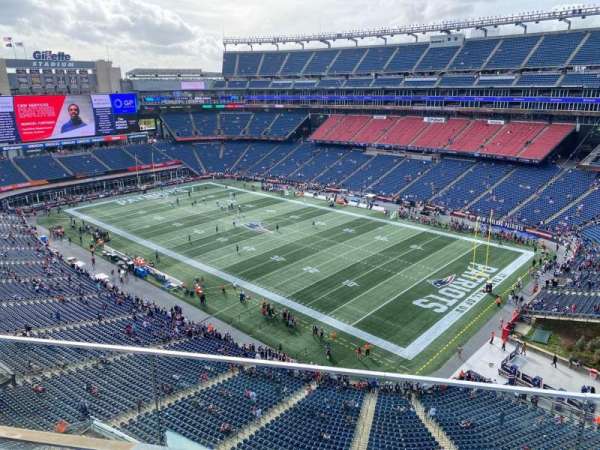Gillette Stadium, section: 303, row: 2, seat: 8