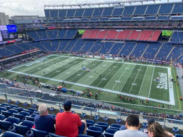 Gillette Stadium, section: 306, row: 6, seat: 12