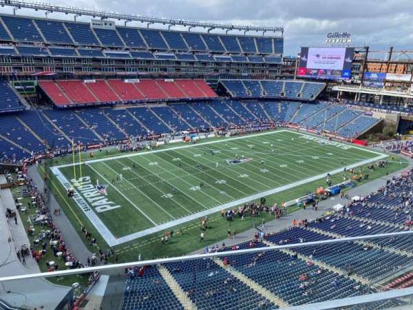 Gillette Stadium, section: 315, row: 2, seat: 18