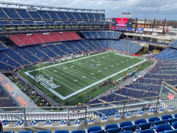 Gillette Stadium, section: 317, row: 12, seat: 11