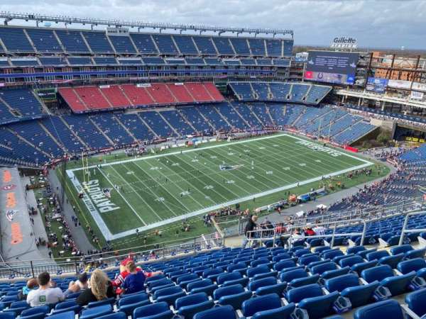 Gillette Stadium, section: 315, row: 20, seat: 10