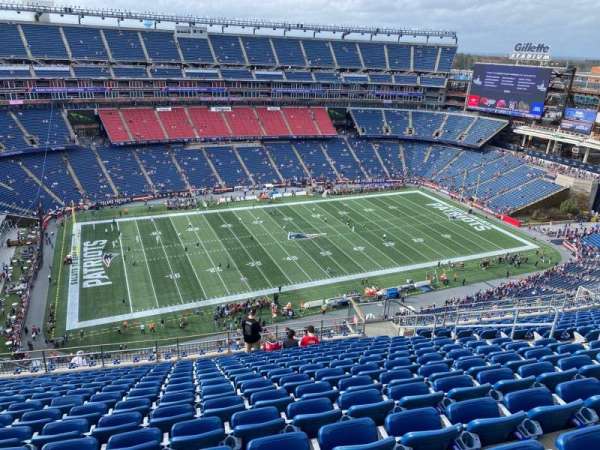 Gillette Stadium, section: 313, row: 21, seat: 12